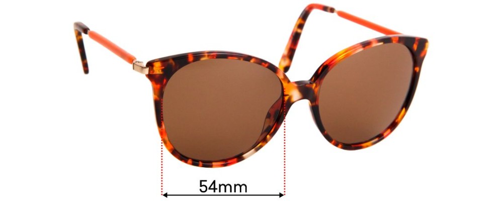 Sunglass Fix Replacement Lenses for Max and CO Sun Rx 04 - 54mm Wide